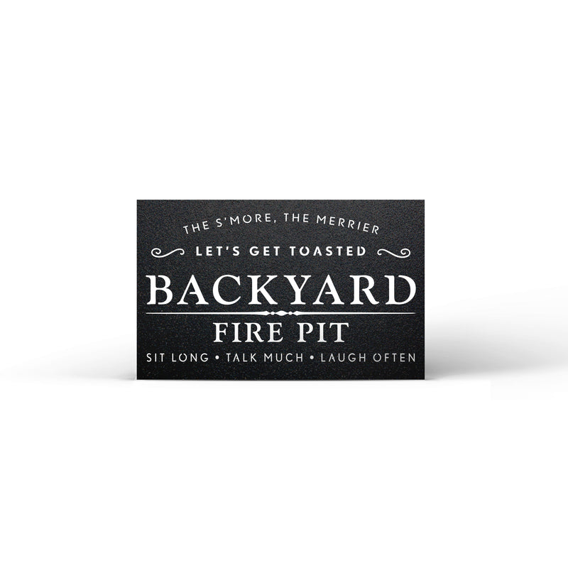 Outdoor Fire Pit Sign