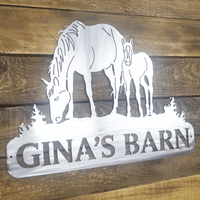 Personalized Horse Sign for Home or Barn