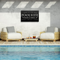Personalized Poolside Bar & Grill Sign